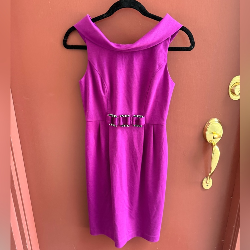Donna Morgan Purple Mini Dress